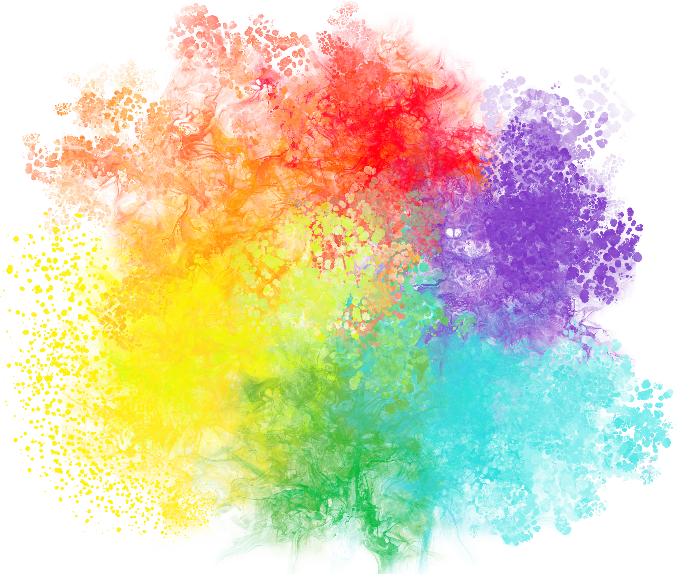 Rainbow Brush Spots